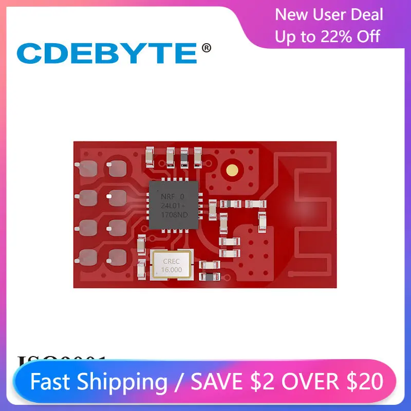 10 шт CDEBYTE E01-ML01D SPI nRF24L01P 2,4 ГГц 1 мВт PCB антенна IoT Uhf беспроводной трансивер nRF24L01 + модуль приемника передатчика