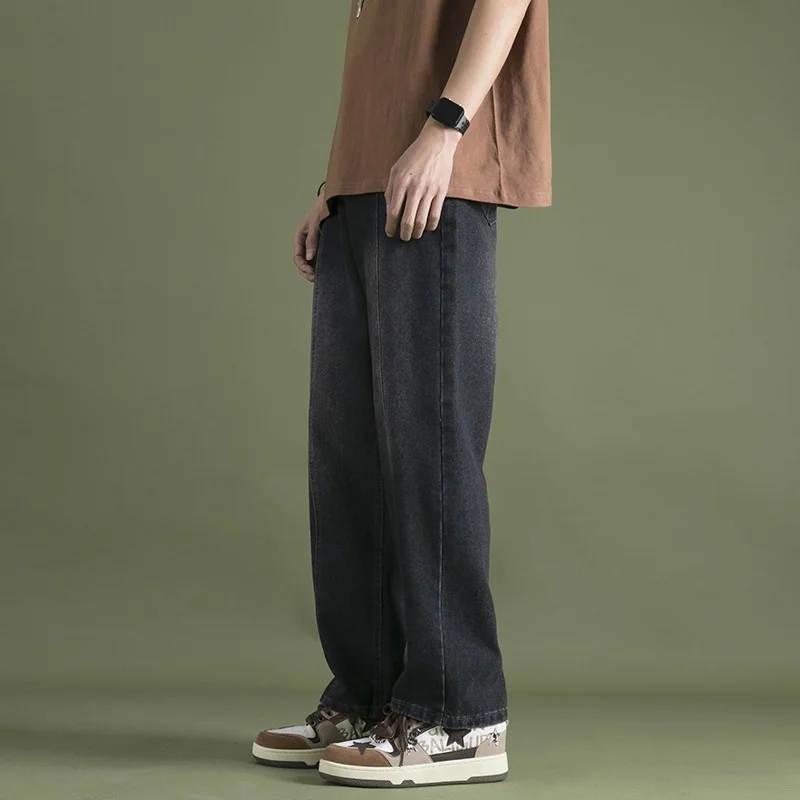 Summer Jeans Men Fashion Casual Harajuku Vintage Jeans Men Streetwear Hip-hop Loose Straight Denim Pants Mens Trousers S-3XL