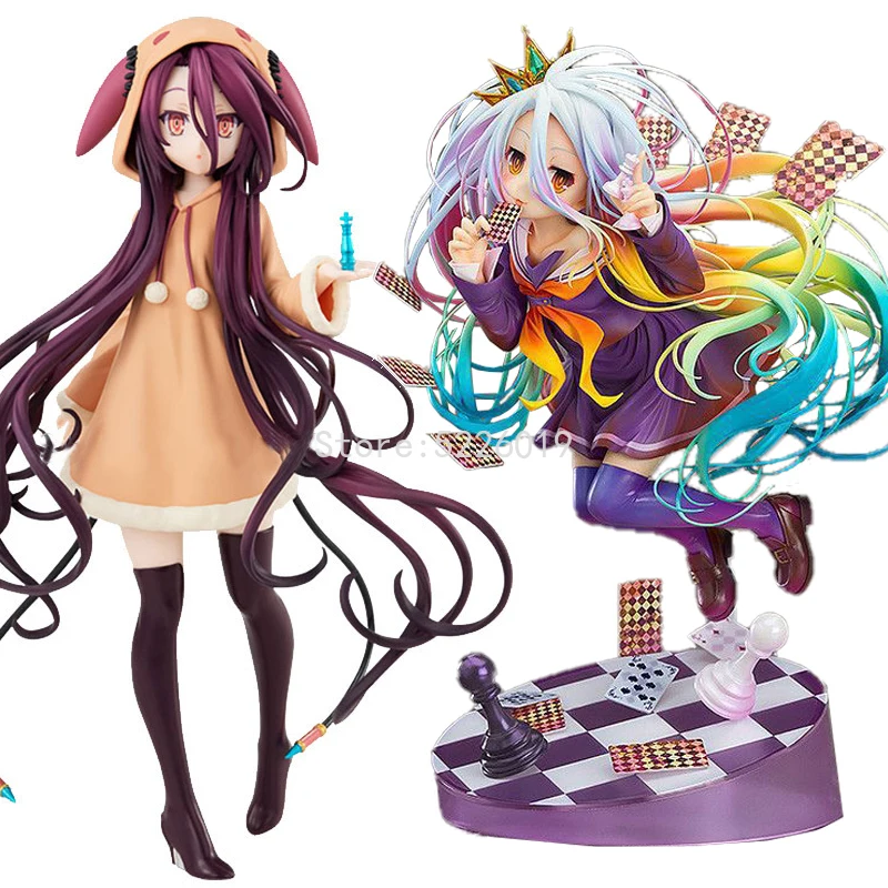 

19cm No Game No Life:Zero Anime Figure Shiro Stephanie Dola Action Figure POP UP PARADE Schwi Jibril Fairy Shampoo Figurine Toys