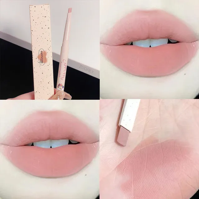 Lipliner Pencil Matte Velvet Lip Liner Pen Outline Lip Shape Lipstick Pen Waterproof Lasting Non-stick Cup Nude Lip gloss Makeup 6