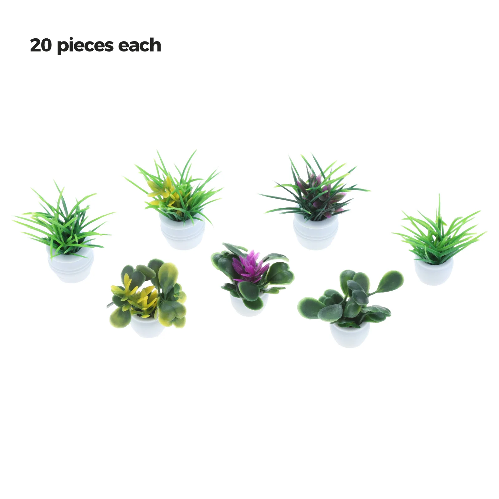 

7 шт., разноцветный миниатюрный цветочный горшок, 3 см/3,5 см/4 см