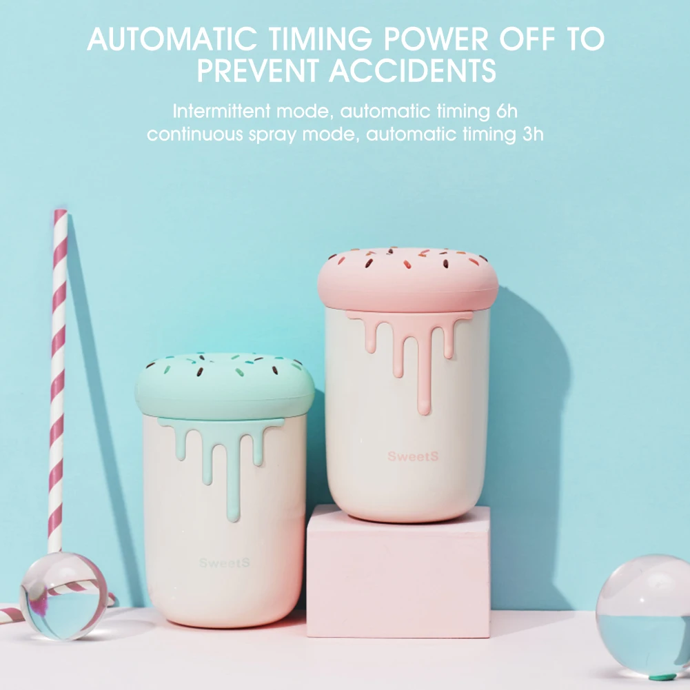 

Pink Sweetheart Air Humidifier USB Charging Ultrasonic car Mini Essential Oil Diffuser Portable USB Humificador For home Gift