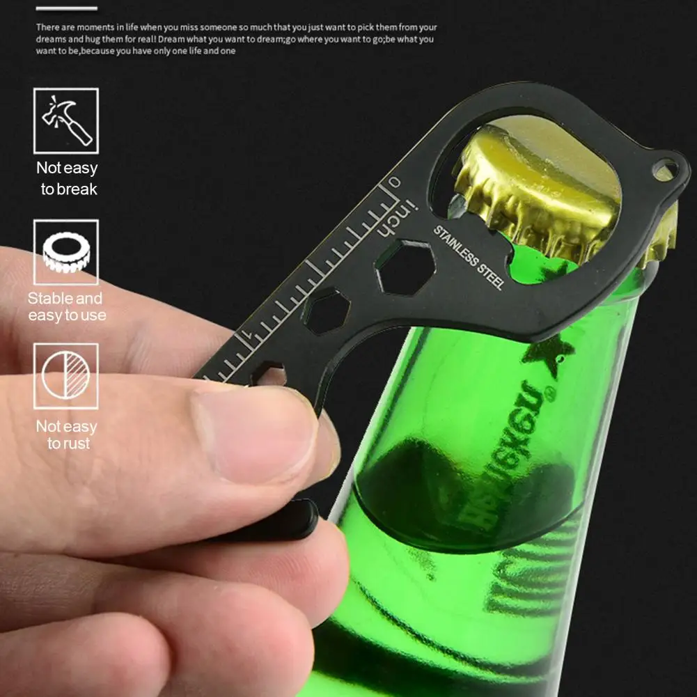 

Многоцелевой инструмент, портативный Открыватель для бутылок, снаряжение для кемпинга, высокопрочный инструмент для улицы