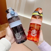 700ml sports water bottle with soft straw bounce lid leakproof water bottles for gym camping outdoor sports portable cup