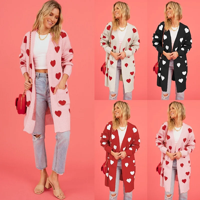 Розовый белый красный черный вязаный