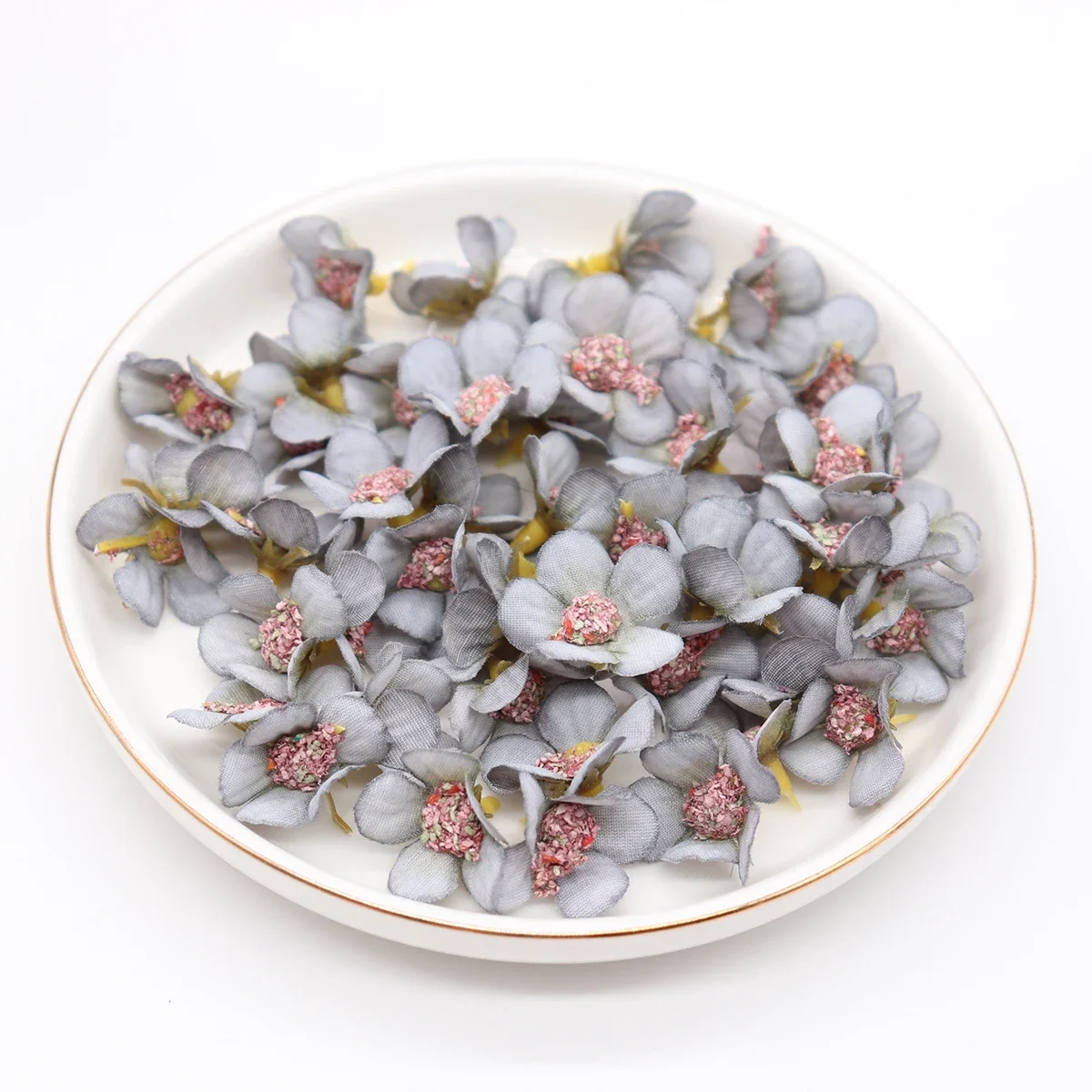 

Мини искусственные цветы ромашки шелковые 50 шт