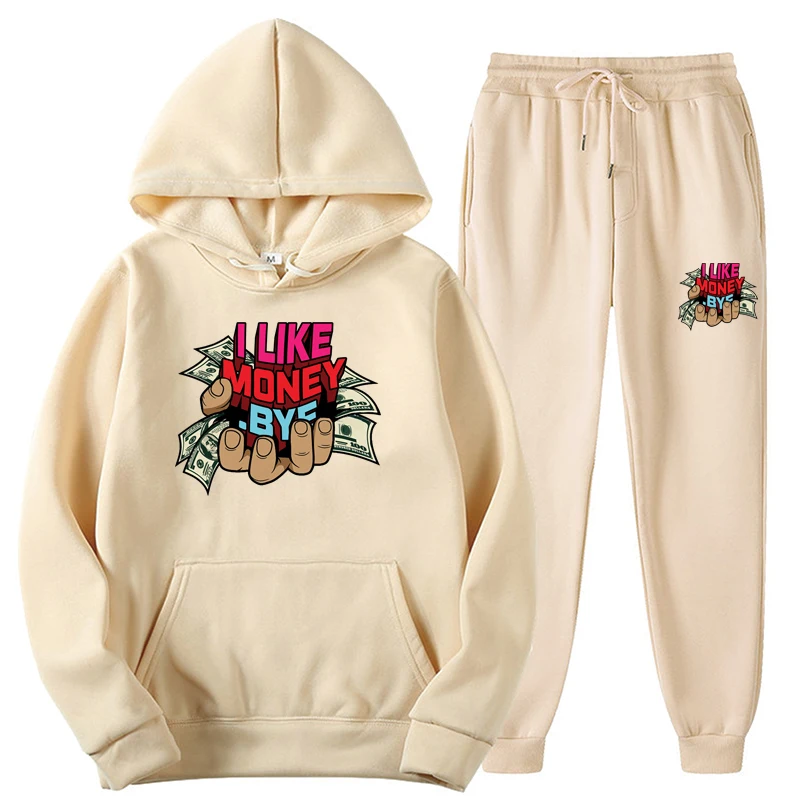 

Winter Hoodie Sets Men Tracksuit Casual Hoodies Sweatshirt+Sweatpants 2 Piece Set Male Pullover Hoody Fashion Streetwear Clothes