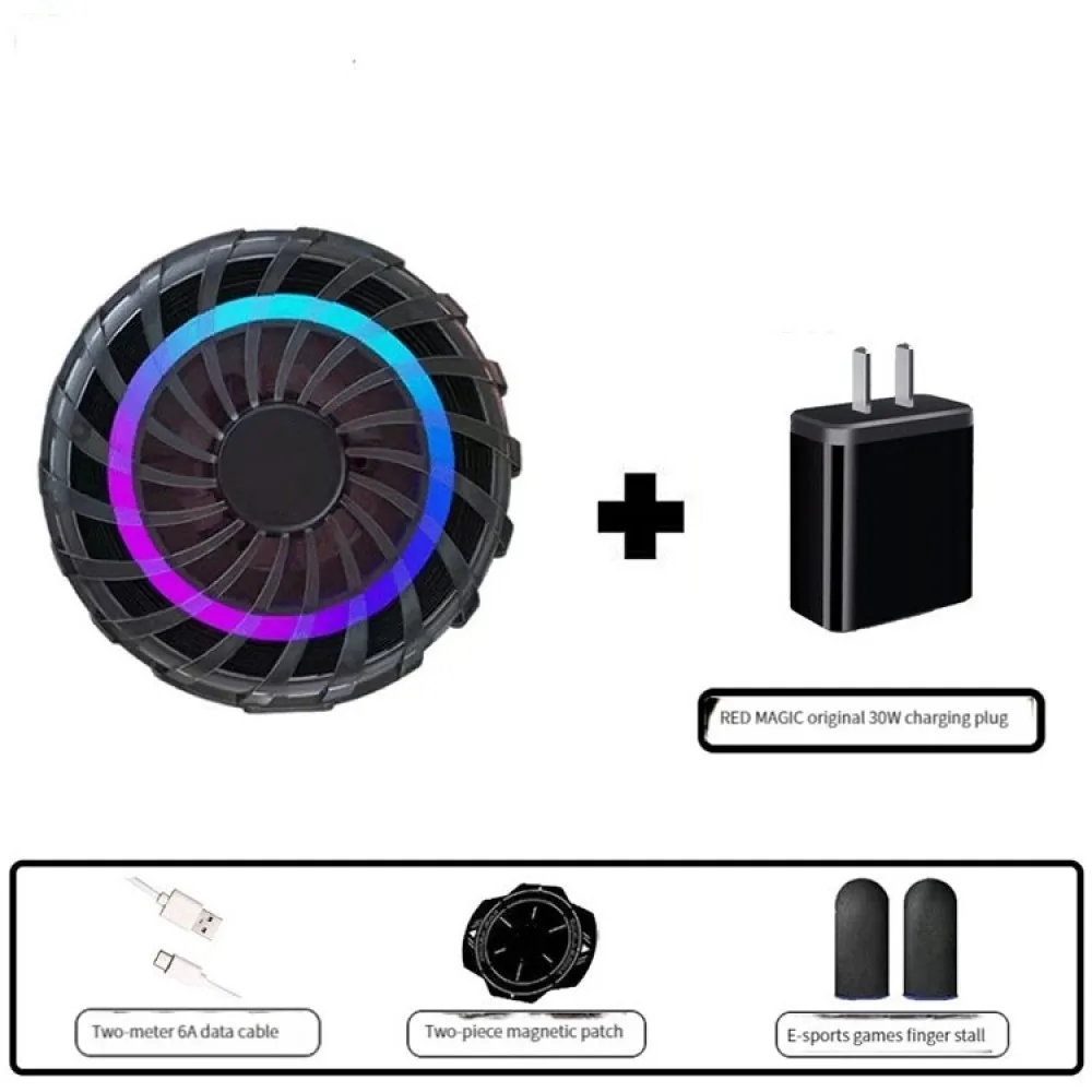 

Red Magic Magnetic Cooler 4Pro+30W Charging Head for iPhone/Android/Black Shark/FlyDiGi Accessories Semiconductor Cooling