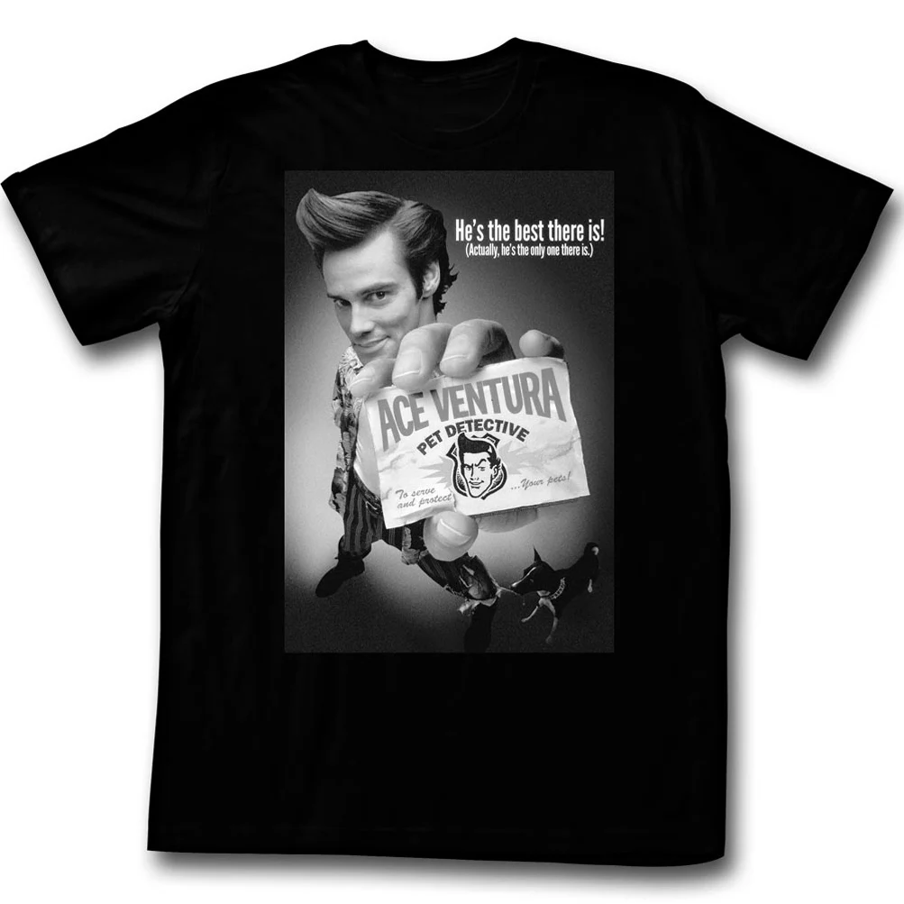 

Ace Ventura BNW Poster Adult T Shirt. New 100% Cotton Short Sleeve O-Neck T-shirt Casual Clothing Mens Top