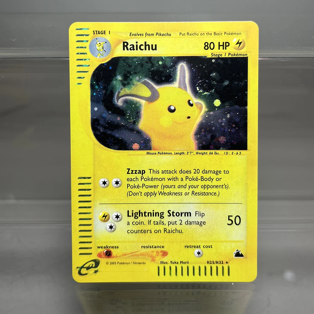 Фото Карты PKM Charizard Steelix Celebi Карты из одиночной фольги Magneton Gengar Классические игровые коллекционные карты Прокси-карты PTCG №5