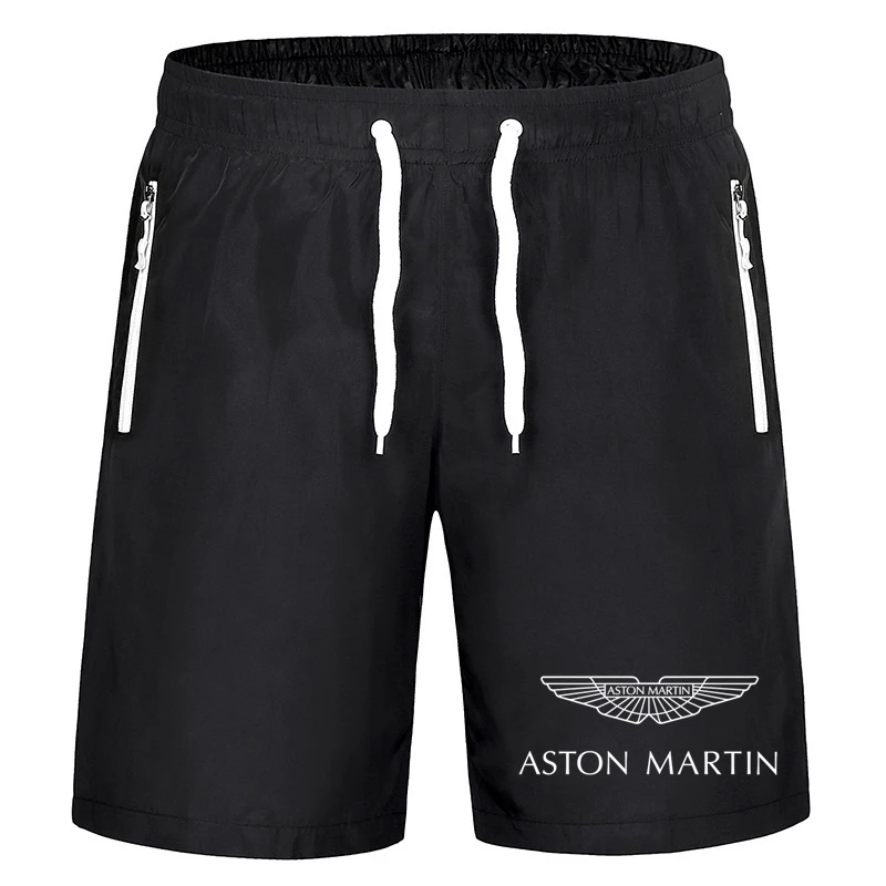 Мужские дышащие шорты Aston Martin, Повседневные Удобные шорты с тонким принтом, лето 2022