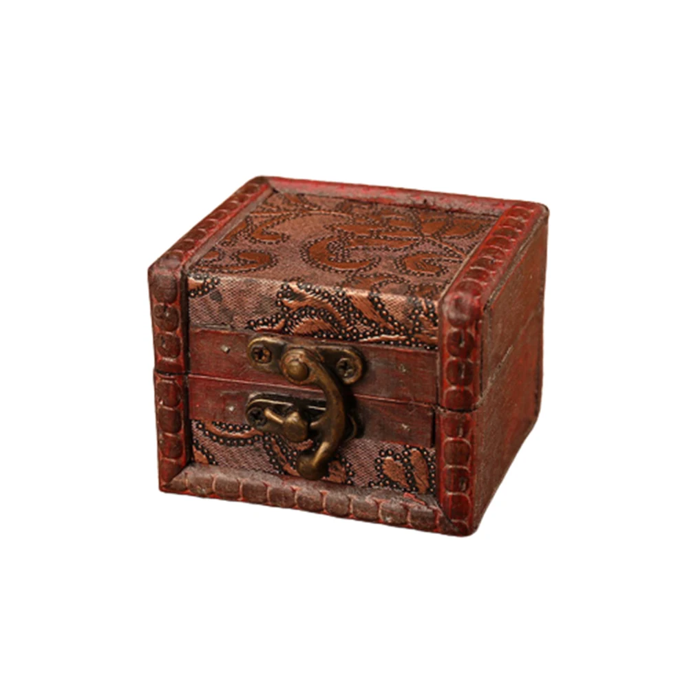 

1 шт. античная деревянная коробка для хранения сокровищ, подарочные карты, коллекционные коробки, органайзер для макияжа, коробка, украшения...