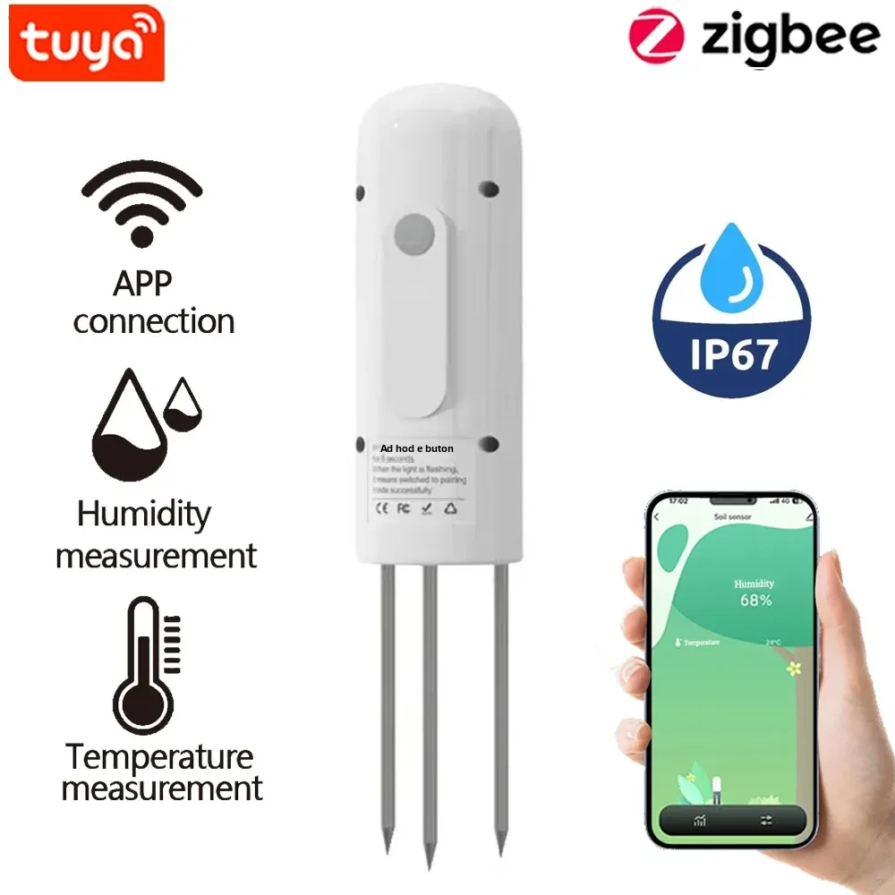

Tuya Smart IP67 Zigbee датчик влажности почвы