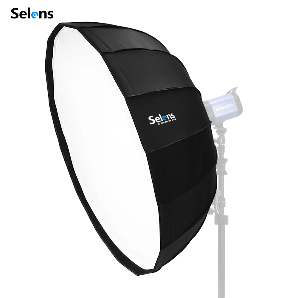 

Selens Diffuser Reflector Parabolic Umbrella Beauty Dish Softbox For Off-camera Flash Fotografia Light Box Carrying Bag