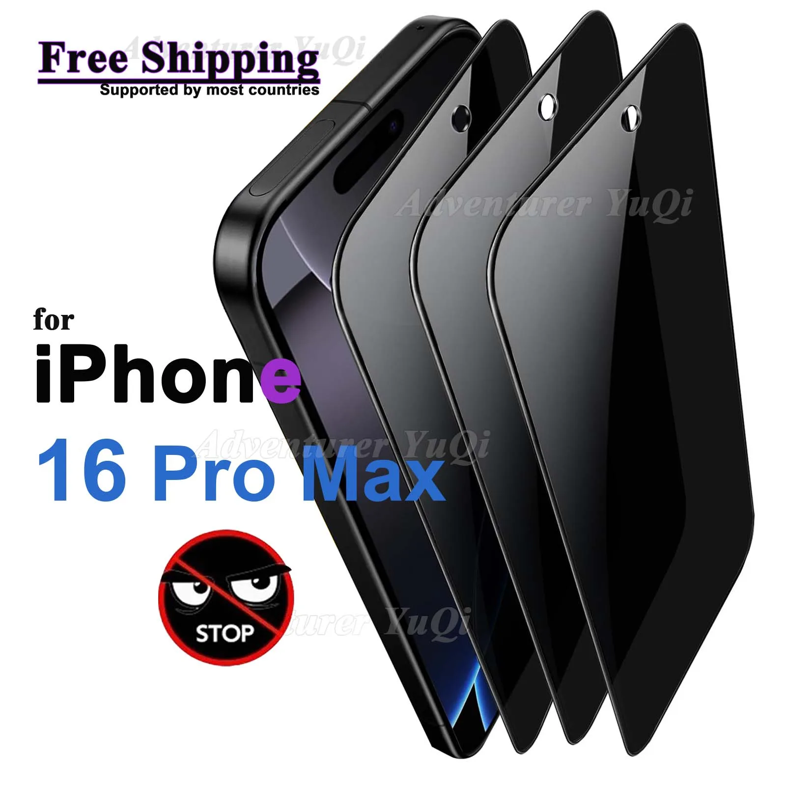 Защитная пленка для экрана от шпионажа iPhone 16 Pro Max 6 9 дюйма закаленное стекло