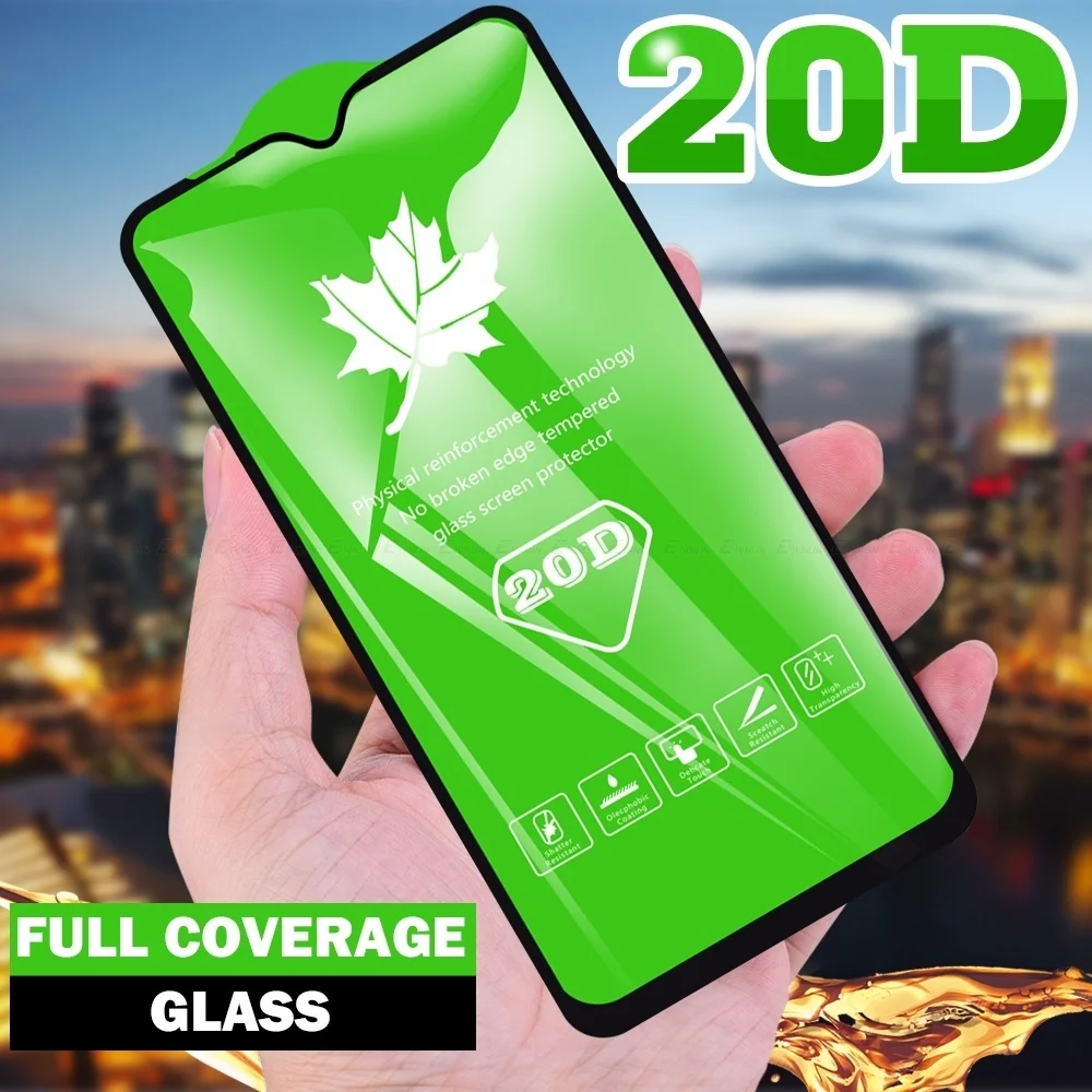

Закаленное стекло 20D для Samsung Galaxy M01s, M02s, M10s, M30s, M31s, защита экрана, полное покрытие, защитная стеклянная пленка