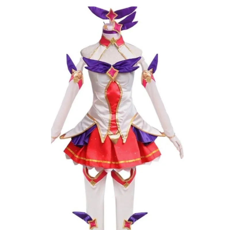 Фото XQGame LoL Star Guardian Ahri The Nine-Tailed Fox Косплей Костюм Парик Аниме Сексуальная Женщина Топ Юбка Хэллоуин Карнавальный Костюм Партии №2