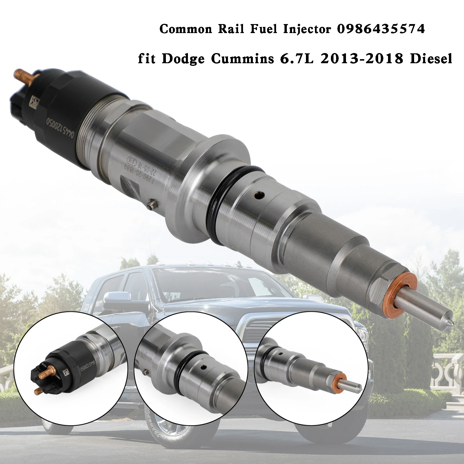 

Artudatech Common Rail Fuel Injector 0986435574 fit for Dodge Cummins 6.7L 2013-2018 Diesel Car Accessories