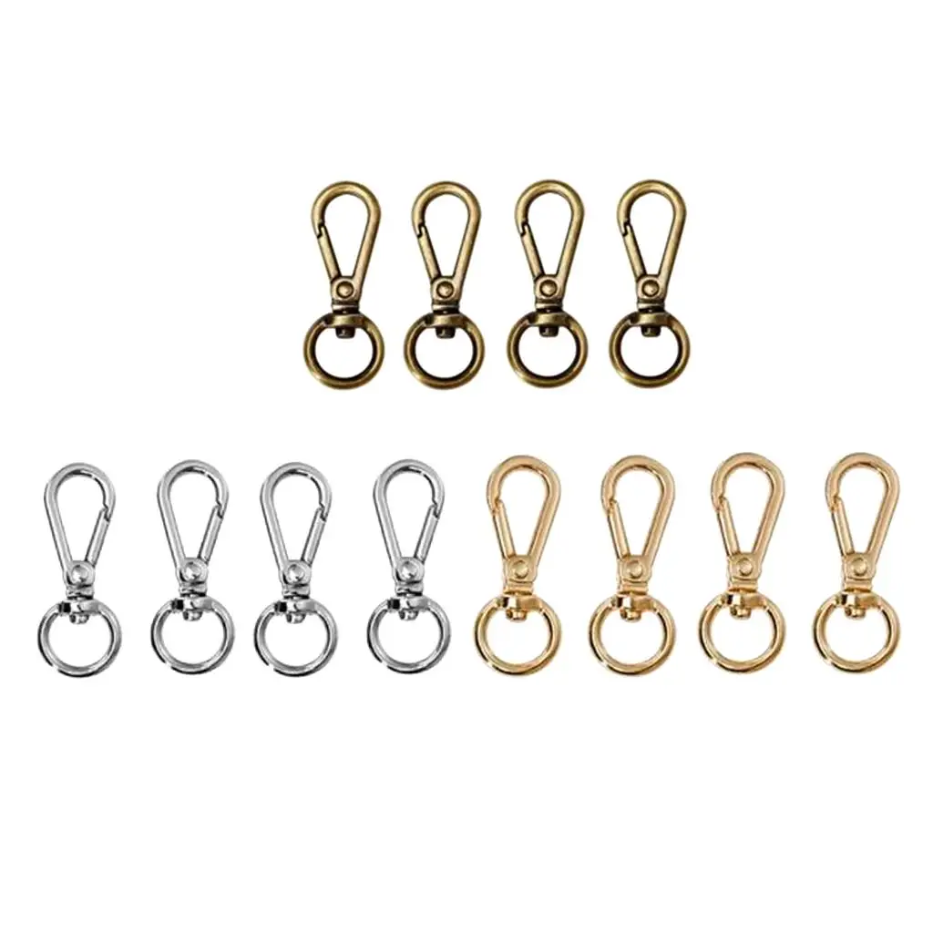 

4pcs Lobster Clasp Lanyard Swivel Hook DIY Keychain Handbag Hammock