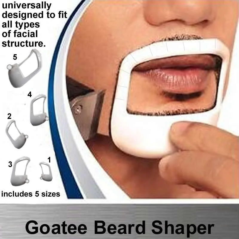 

5Pcs/lot Beard Comb Hairbrush Symmetric Cut Salon Mustache Beard Styling Template for Beard Shaping Trimming Tool