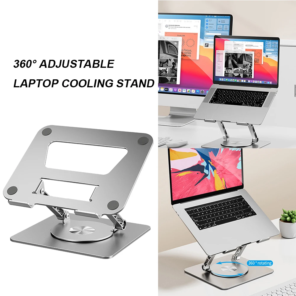 

Складной охлаждающий кронштейн с регулируемой высотой, охлаждающий кронштейн с отверстиями, поддержка из алюминиевого сплава, вращается н...