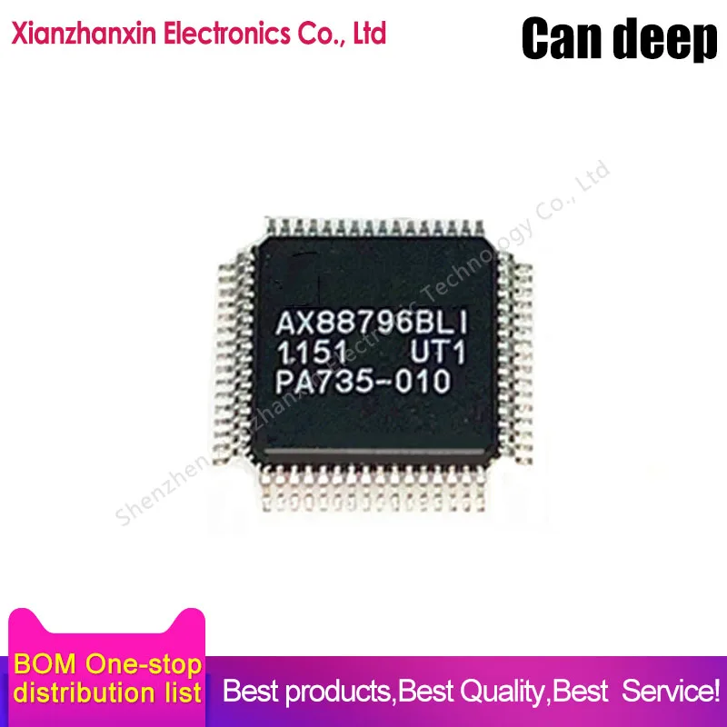 

1pcs/lot AX88796 AX88796BLI AX88796BLF QFP-64 100MFast Ethernet controller