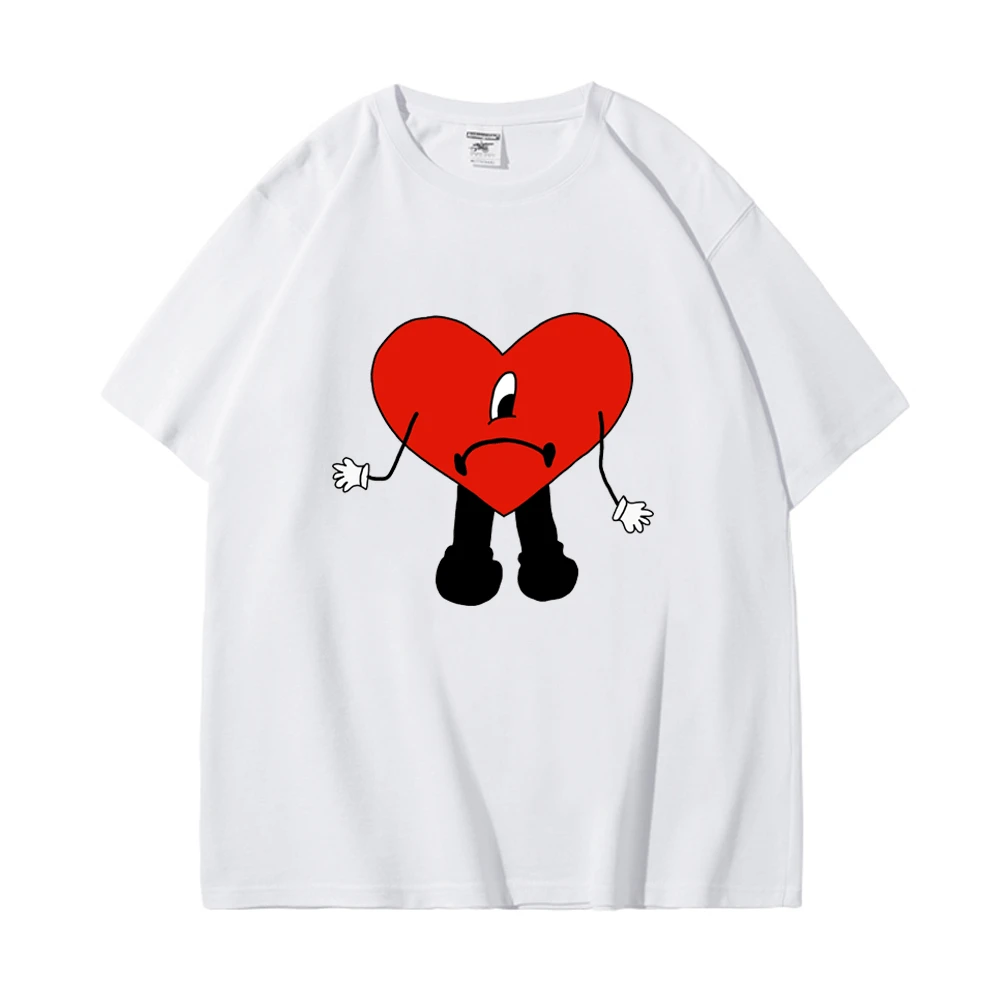 

Hot Un Verano Sin Ti Bad Bunny T Shirt for Men and Women Sad Heart Badbunny Merch 2022 World’s Hottest Tour T-shirt Short Sleeve