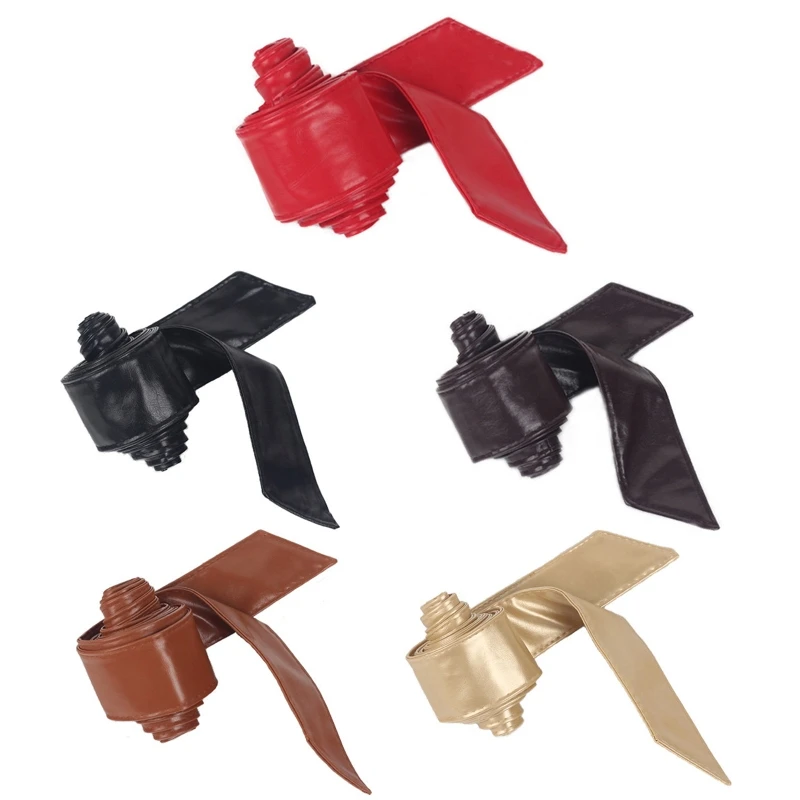

Light Luxury Ladies Wide Belt Elastic Vintage PU Leather Wide All Match Adjustable Women's Waist Seal Belt for Coat