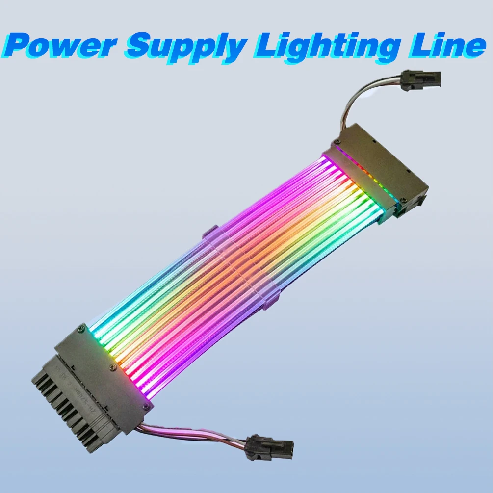 ARGB светодиодный Strip для ATX 24PIN 8Pin материнской платы удлинитель питания Aura Sync блок