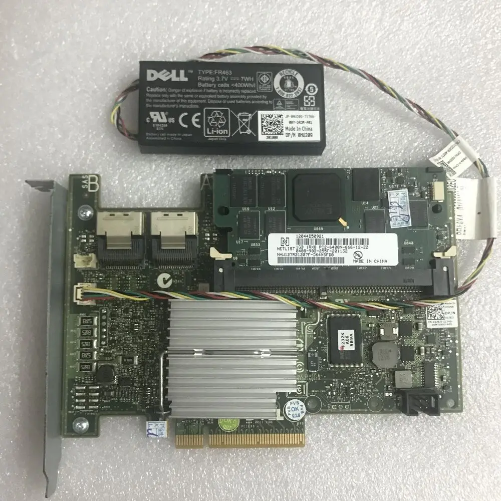 

RAID CONTROLLER PERC H700 6Gb/s 1G Cache for DELL POWEREDGE R510 R610 &Battery