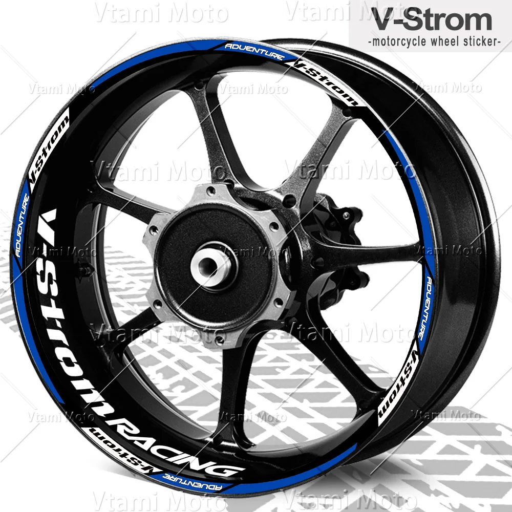 Светоотражающая наклейка на колесо мотоцикла наклейки обод для V-strom 250SX 650 1000 1050