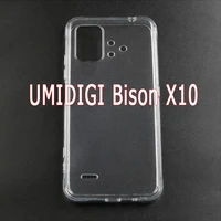 BisonX10 Case For UMIDIGI Bison X10 Cover Black Transparent Shockproof Silicone Soft Phone Etui Shell For UMI Bison Case