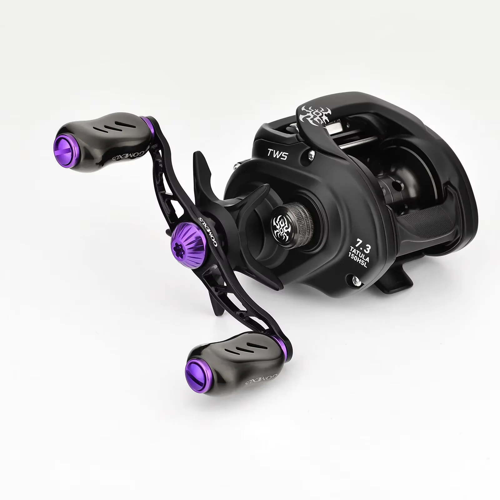 Фото Рукоятка для катушек Gomexus Baitcasting Reel, 90 мм, с титановой ручкой 22 мм, для Shimano Curado, Aldebara, Metanium, Daiwa Steez, Tatula, Abu Revo №3