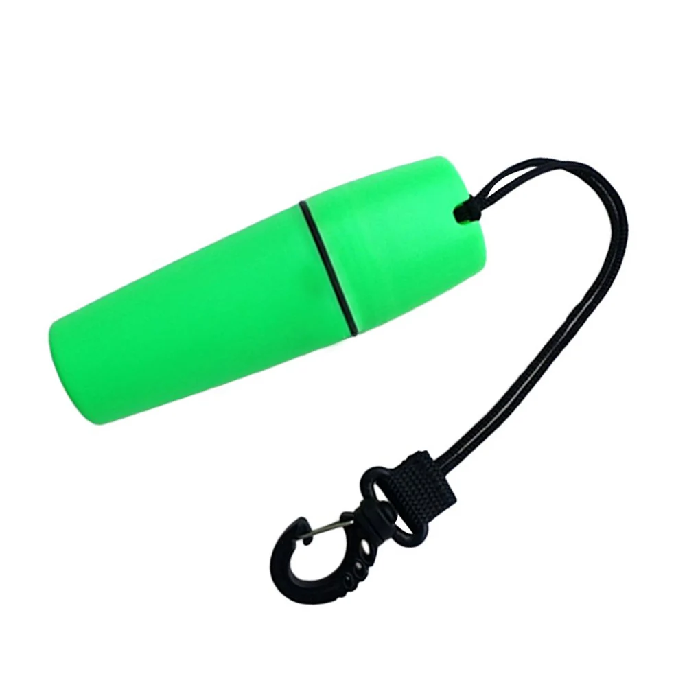 

Waterproof Capsule Container Bottle With Hook For Kayak Snorkeling Surfing Swimming Float Bottle Box Plastic Green Yellow