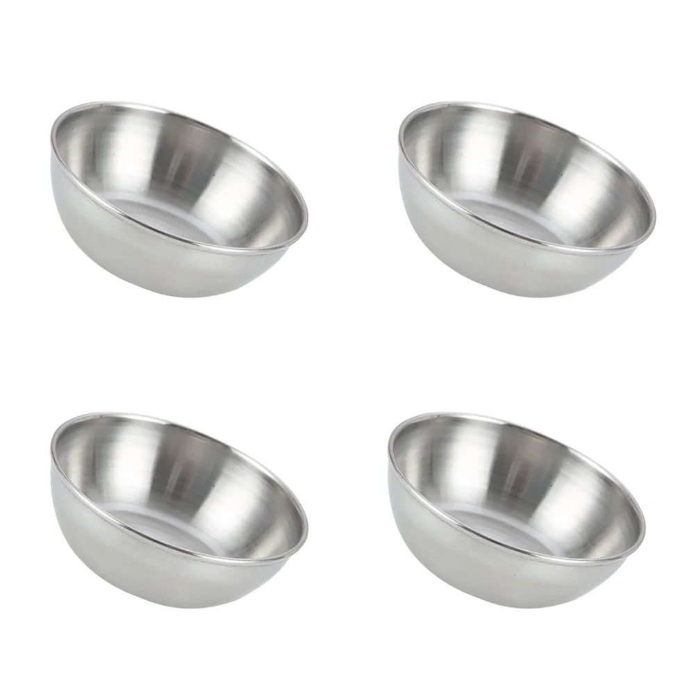 

Sauce Dish Dipping Bowl Bowls Appetizer Steel Stainless Plates Dishes Seasoning Plate Soy Sushi Flavor Cup Metal Mini Pasta