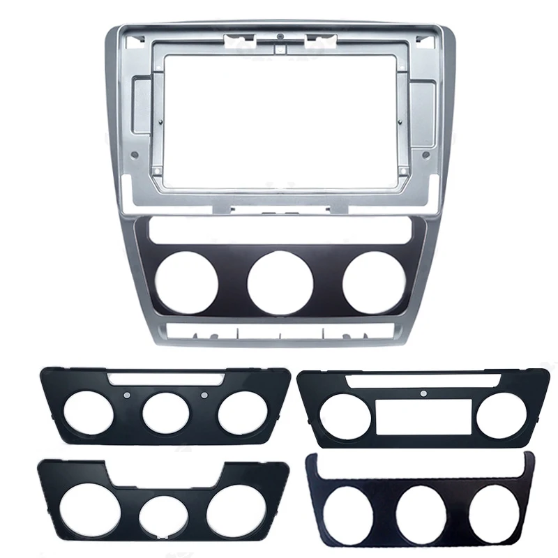

5Pcs/Set Car Stereo Radio 10.1 INCH Fascia Frame Adapter 2Din DVD Player Panel Dash Frame for Skoda Octavia 2004-2014