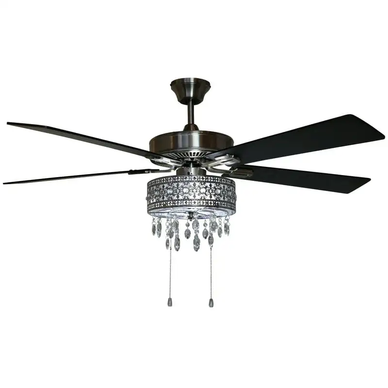 

Grandeur Crystal Chandelier LED Ceiling Fan with Light Led ceiling lamp Wall decoration Mushroom lamp Black room decor Ceiling l