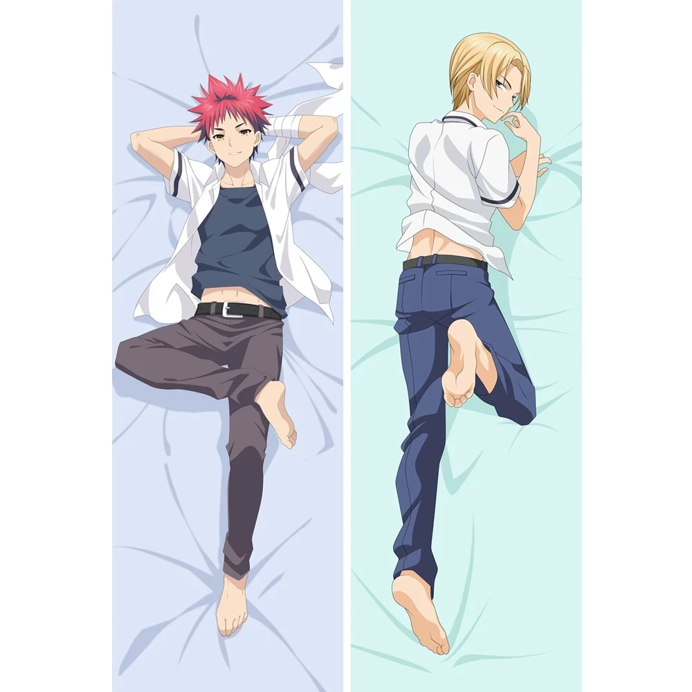 Аниме Dakimakura Shokugeki no Soma Food Wars обнимающая Подушка Чехол Yukihira soma Takumi Aldini Cosplay Мужская