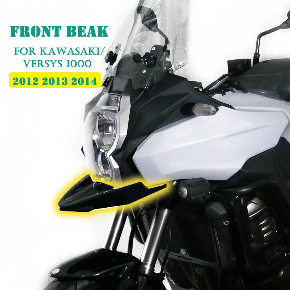 

Черный удлинитель переднего клюва мотоцикла, удлинитель колеса, чехол, новинка для Kawasaki Versys 1000 2012 2013 2014