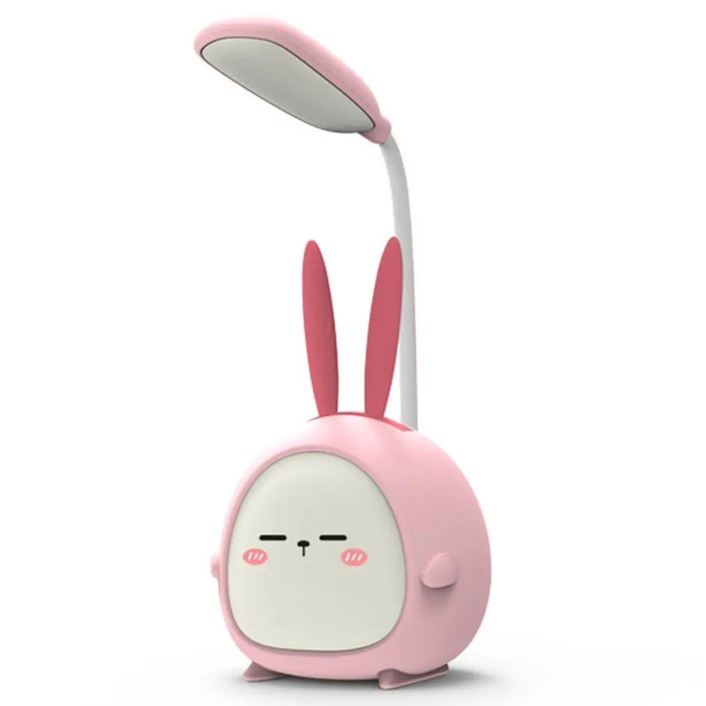 

Cute Cartoon LED Desk Lamp Foldable Table Lamp Eye Protection Reading Lamp USB Rechargeable Night Light Kids' Sleeping Light