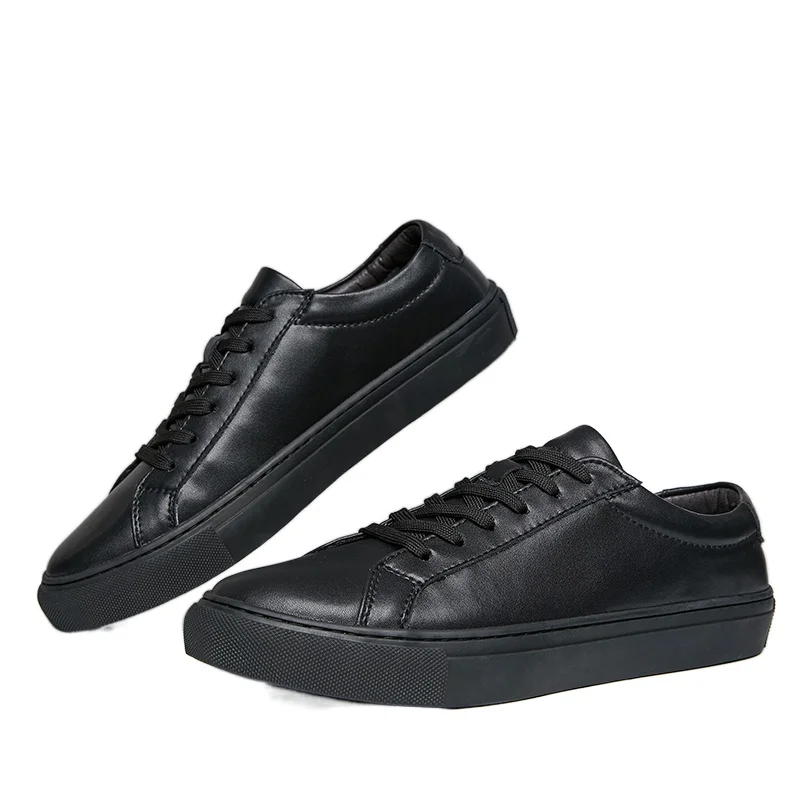

Men Shoes Genuine Leather Men casual lace-up sneakers comfortable soft loafers men lightweight