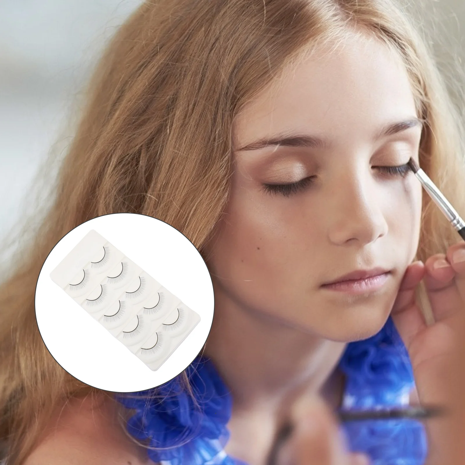 

Eyelashes Eyelash Lashes Extensions Practice Training Light Thickblack Reusable Glued Strip Fake Pre False Simulation Lash