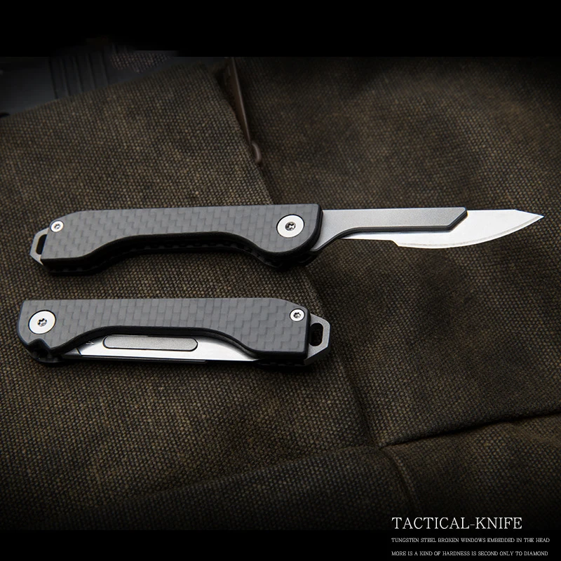 

Складной нож из углеродного волокна, карманный быстрооткрывающийся медицинский складной нож для ежедневного использования, распакованный...