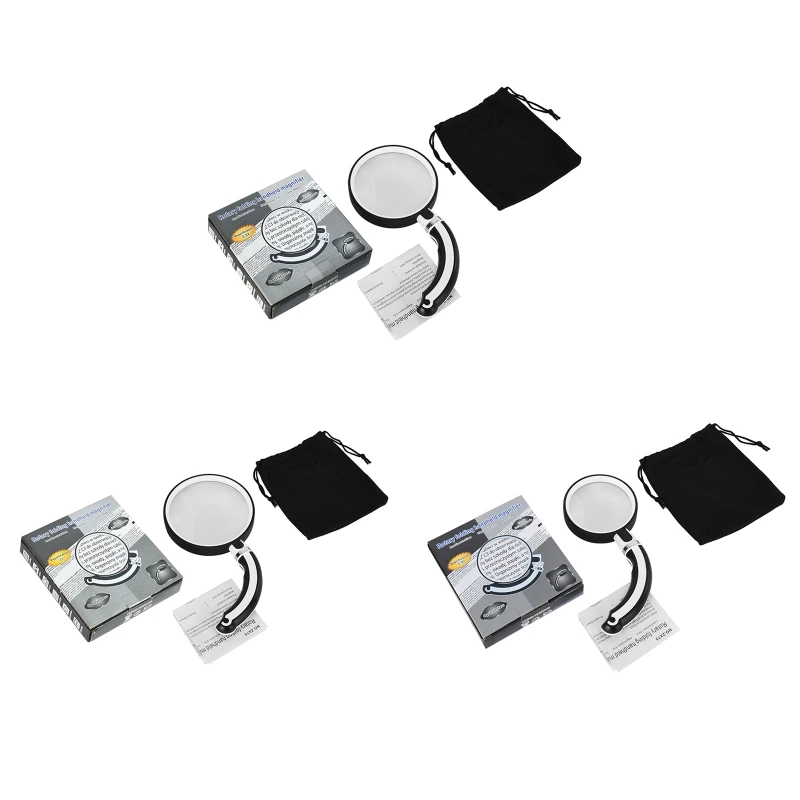 

Portable Magnifying Glass Non-Slip Handheld Reading Magnifier for Kids & Seniors Drop Shipping