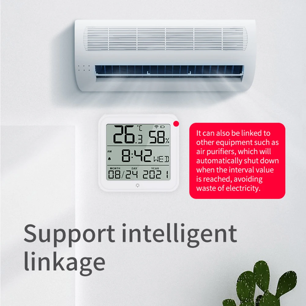 Электронный гигрограф FUTUKNIGHT Smart Zigbee цифровой сенсор с Wi-Fi для дома и улицы датчик