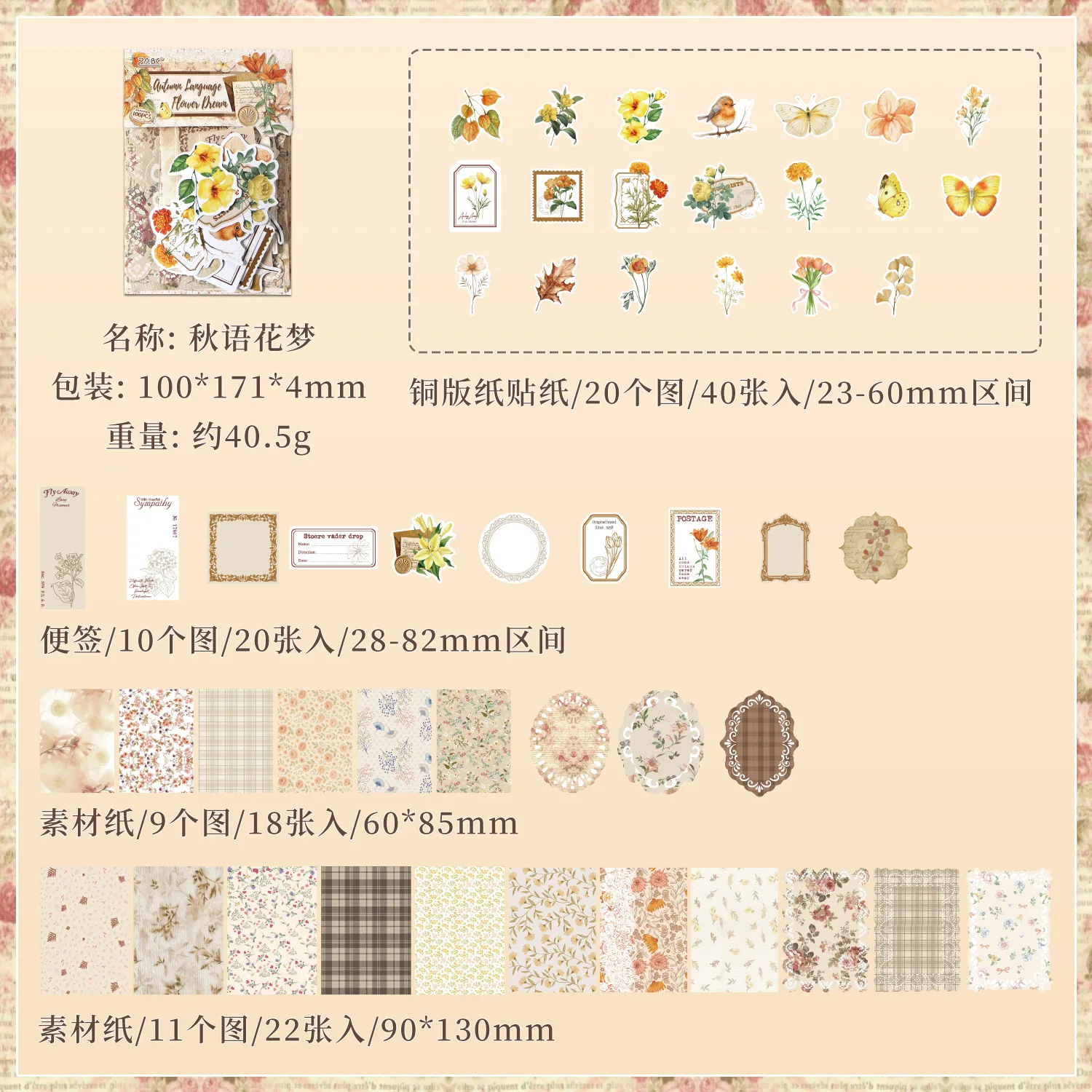 

Стикеры для скрапбукинга Alideco, 100 шт.