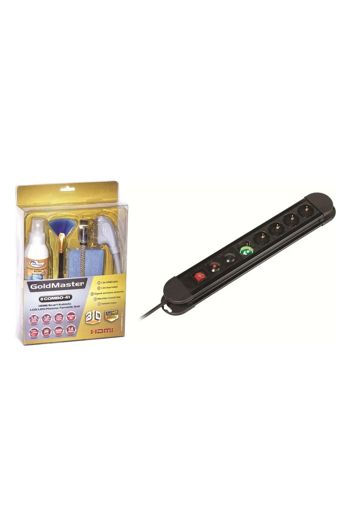 

Tv Starter Kit (current protection + hdmi + Scart + brush)