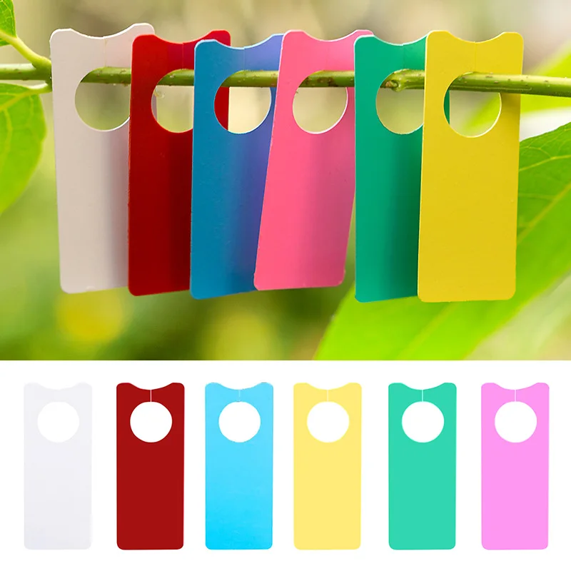 100PCS/lot Plastic Plant Marker Plant Lableplant Markers For Garden Ring Plant Tag Tools Waterproof Reusable Seedling Labels