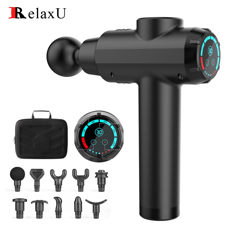 Массажер-пистолет для массажа тела вибрирующий массажер расслабления мышц