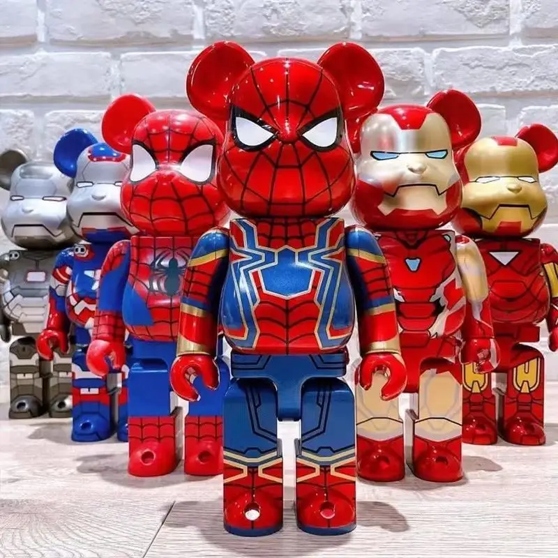 

Bearbrick 400% 28cm Block Bear Cartoon Movie Bricks Violent Tide Doll Anime Handmade Christmas Gifts Child Toys Decoration PVC